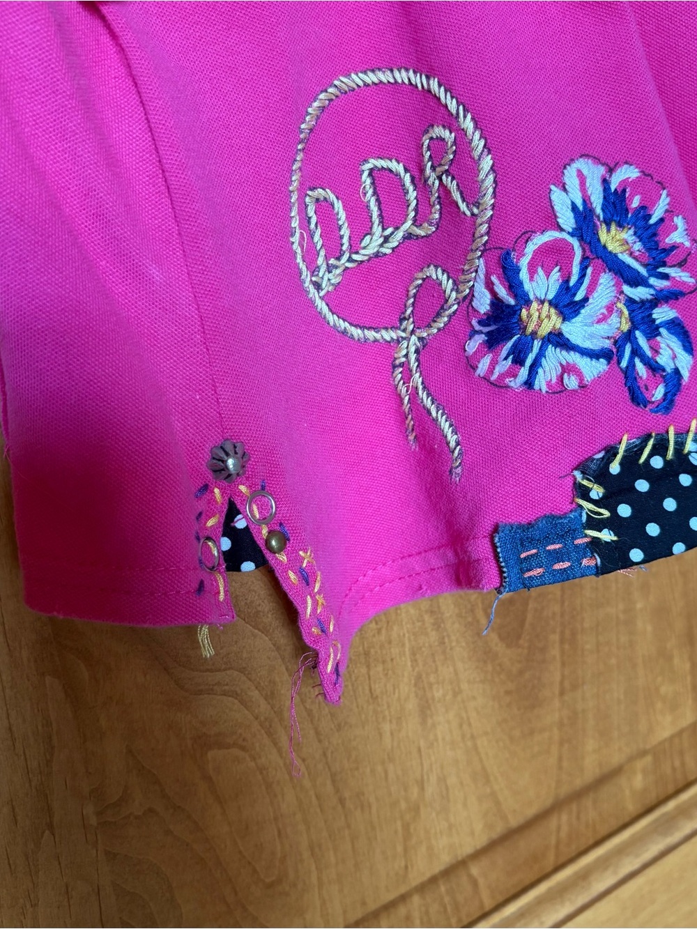 Double D Ranch Embroidered, Beaded Polo. - Picture 7 of 7